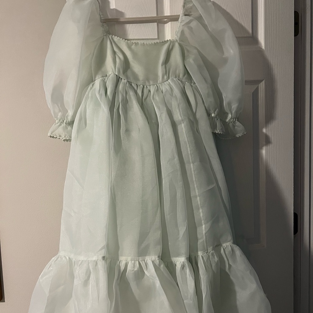 Selkie Mint Puff Dress